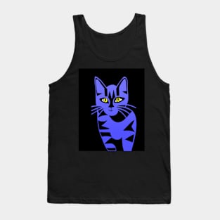 Curious Cat at Night Tank Top